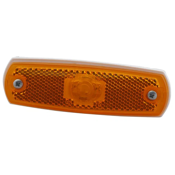 47263 – GROTE PERLUX Clearance Light, LED Rectangular 5 Inch Length x 1-9/16 Inch Width x 7/16 Inch Height Amber Acry...